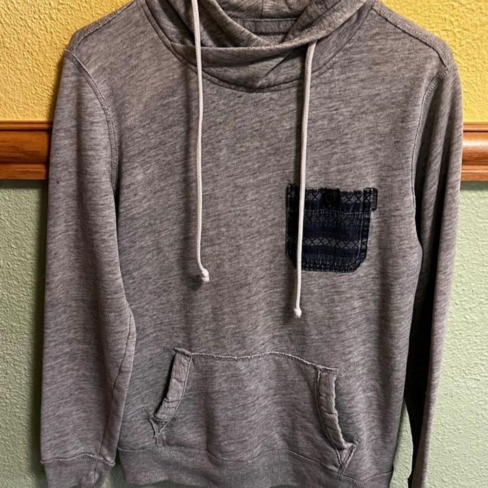 Hollister-co Men's Grey Hoodie